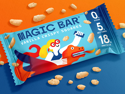 Magic Spoon Cereal Bar Design Concept branding design graphic design mock up