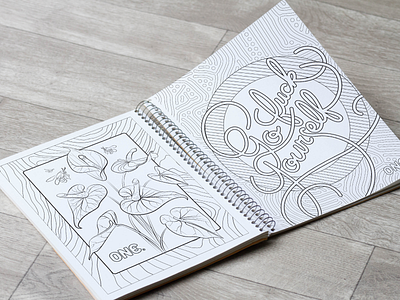 Adult Colouring Book Design