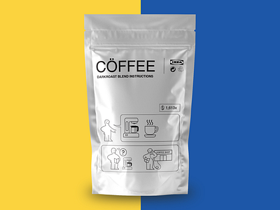 Coffee Packaging Design Concept for IKEA cpg design graphic design mock up package design packaging