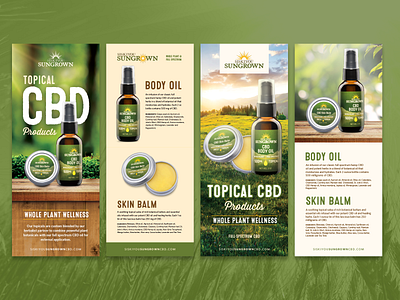 Information Rack Card Design for CBD Company cannabis design cbd design design graphic design infographic rack card design
