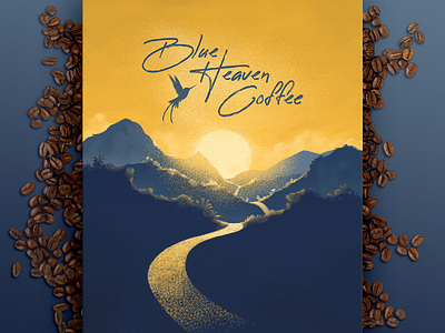 Coffee Poster Illustration Design coffee branding design flyer design graphic design poster design