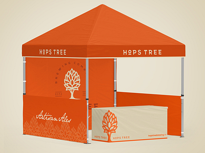 Brewery Promotional Tent Design brewery design design event tent graphic design mock up tent design trade show display