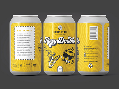 Illustration Can Design for Brewery beer can beer can design beverage design branding brewery can design design graphic design illustration mock up package design