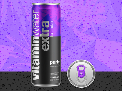 Vitamin Water Seltzer Can Design