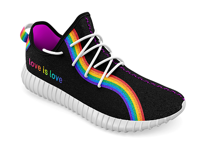 Pride-Themed Yeezy Shoe Design