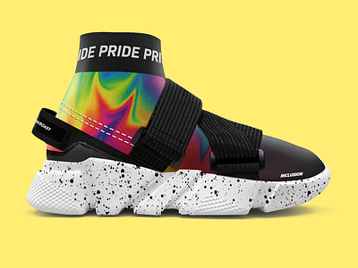 Modern Fashion Shoe Pride Design design fashion graphic design mock up pride pride design shoe shoe design