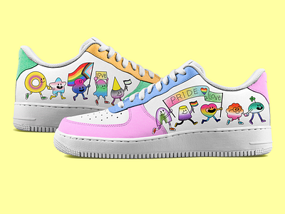 Casual Shoe Pride-Themed Design design graphic design mock up pride pride design shoe shoe design