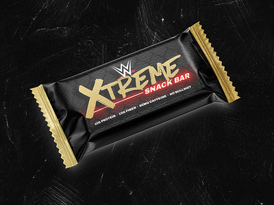 WWE Snack Bar Design Mockup branding candy bar design design contest graphic design package design packaging snack bar wwe design