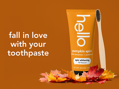Fall Theme Pumpkin Toothpaste Packaging branding design graphic design mock up package design toothpaste design toothpaste packaing