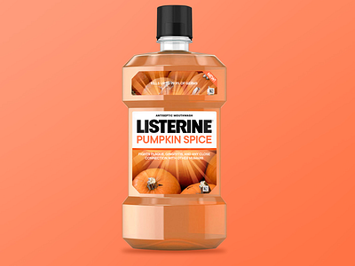 Pumpkin Mouthwash Bottle Design Concept