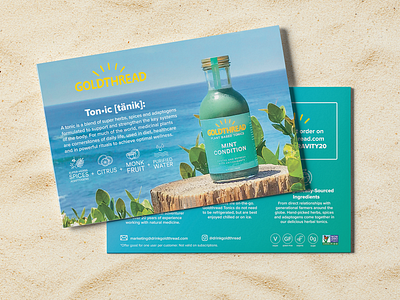 Beverage Postcard Package Insert Design