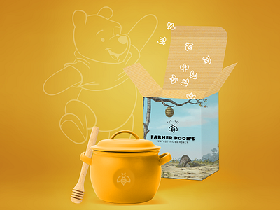 Winnie The Pooh Product Design Concept cartoon design children product design design graphic design
