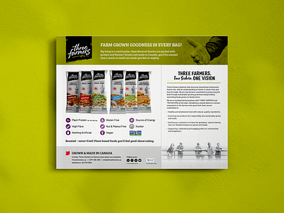 Sell Sheet Design for Packaged Food Product