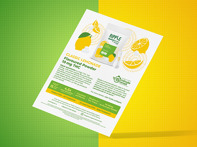 Vibrant Product Sell Sheet Design for Cannabis