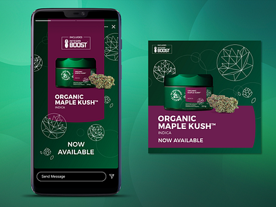 Social Media Campaign Design for Cannabis Brand cannabis branding cannabis design cannabis graphic design cannabis social media design graphic design