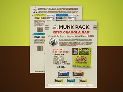 Product Sell Sheet for Healthy Snack Company design graphic design mock up product sell sheet sell sheet design snack sell sheet