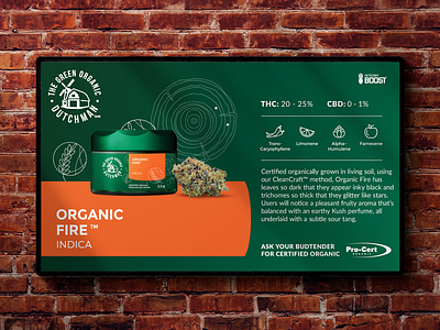 Cannabis Information Digital Menu Display cannabis cannabis design cannabis menu design design graphic design