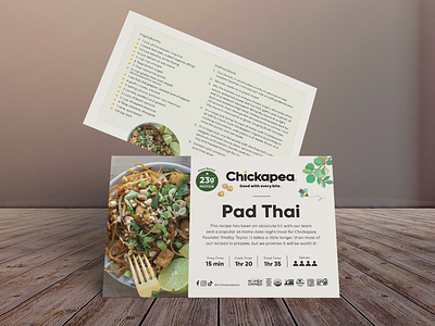 Recipe Postcard Design for CPG Food Brand