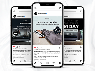 Black Friday Social Media Graphics for Ecommerce