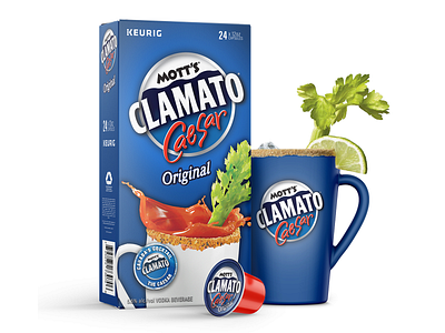 Mott's Clamato Caesar Capsule Design Mockup