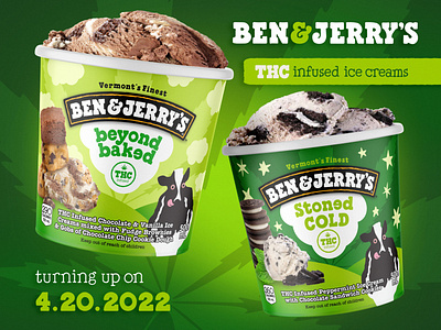 Ben & Jerry's THC-Infused Ice Cream Design Concept