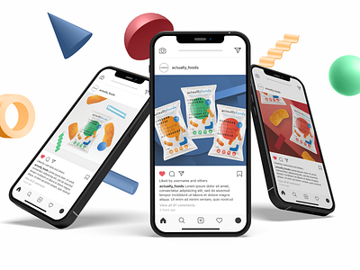 Social Media Design for Snack Food Company cpg social media design graphic design snack food social media social media branding social media design