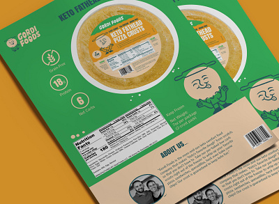 Keto Pizza Crust Sell Sheet Design branding graphic design keto mock up pizza sell sheet