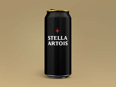 Stella Artois Beer Minimal Can Design Concept beer can drink graphic design minimal package design stella artois