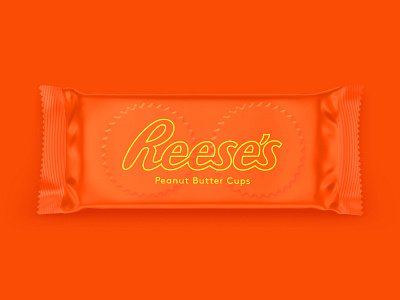 Reese's Minimal Packaging Design Concept chocolate graphic design minimal package design reeces snack