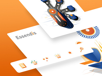 Essendis Illustration Preview branding design graphic design illustration vector