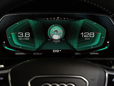 Car UI _ Cluster HMI Design by Yipan Wang on Dribbble