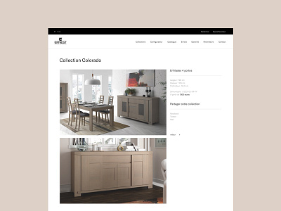 Ernest Ménard - Collection clean design interaction interface layout minimal responsive ui ux web