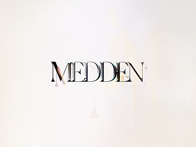 Medden - type exploration artwork artworked design embossed embossing photoshop ui visual visual art