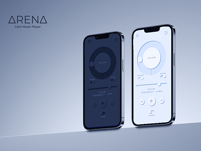 ARENA - Calm Music Player - Main Screen Design