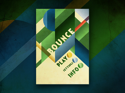 Bounce Game Menu game menu geometric menu mobile