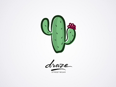 Draze Logo cactus clothing brand clothing label draze flower logo streetwear