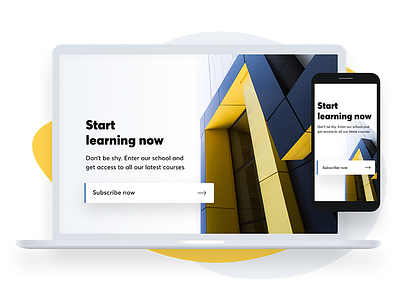 eSchool subscription page idea devices elearning eschool form homepage laptop mobile responsive design subscribe