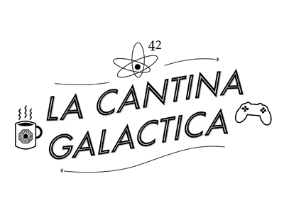 La cantina galactica illustrator logo