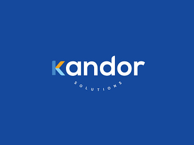 Kandor Solutions branding design icon illustration logo minimal typography web website