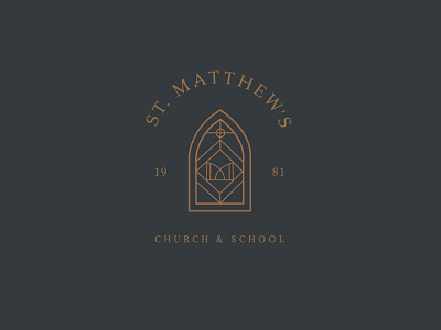 St Matthew's church branding church branding collateral design icon logo