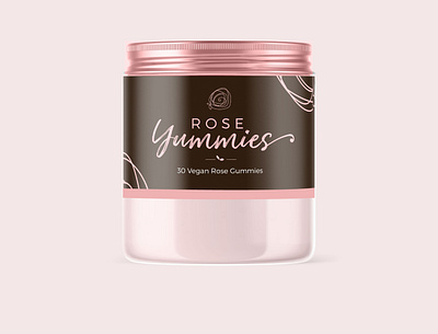 Rose yummies design expowest label design organic foods product design product packaging design