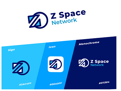 Z Space Network Logo best network logo blue branding creative logo creative logo dribbble logo logo design set logotype modern monochrome network network logo network logo dribbble space space logo space logo dribbble z logo z space logo