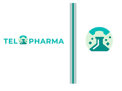 Telopharma Logo design geometric illustration letter logo design logotype medical logo pharma pharma logo telephone logo