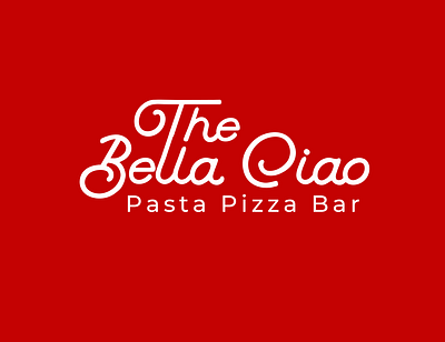 The Bella Ciao Logo bella ciao brandcubes cursive logo feminine logo feminine wordmark logo italian logo mumbai designer mumbai logo designer pasta logo pizza bar logo pizza box pizza box logo pizza logo pizza pasta logo typography typography logo wordmark logo