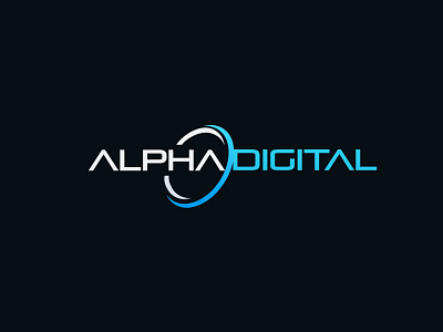Alpha Digital logo alpha digital logo alpha logo best digital marketing logo best logo designer creative digital logo digital logo india digital marketing logo modern logo design mumbai logo designer sci fi logo design wordmark logo