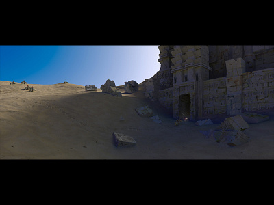 Ancient Civilization003.1 Full35mm Wideopen Wip01 800x600 ancient civilization concept art explorers film fortress games sand dune temple travelers