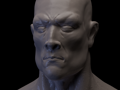 Head Wip01 b3d blender character cycles male scultp
