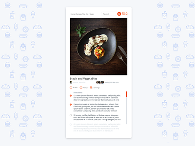 Daily UI 40 Recipe 040 daily daily ui daily ui challenge design food mobile product recipe recipe app ui ux