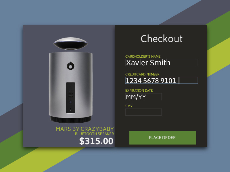Creditcard Checkout 002 dailyui002 dailyui 02 dailyui 002