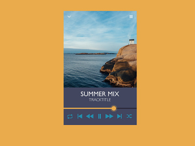 Daily UI day 009 Music player